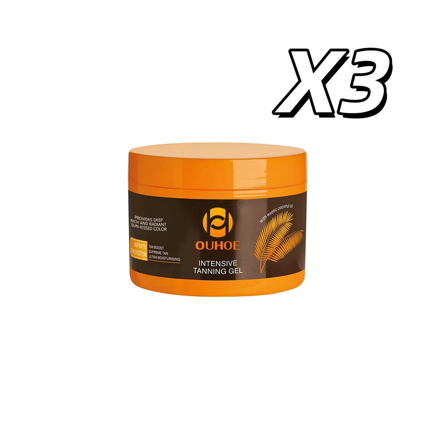 Intensive Tanning Gel Accelerator Bronzing Solarium Sunbeds Summer Long Lasting Repair Moisturizing Face Body Self Tanner Cream