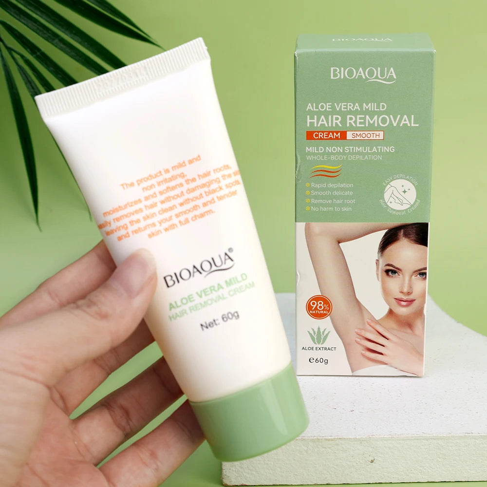 Fast Painless Hair Removal Cream Ladies Intimate Areas Depilatory Wax Underarm Aloe Hair Remover Creams for Men Women Body 60g