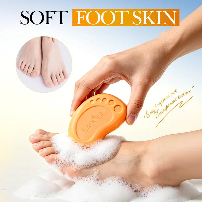 Turmeric Foot Soap, Deep Exfoliating Soap, Cleanses, Brightens, Smoothes, Moisturizes Skin, Gentle And Delicate, Fresh Scent