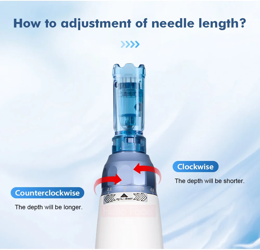 Dr. pen M8S Needle A8S Tips  A9 Pin A11 MTS Microneedle  Anti- back flow Design Bayonet Cartridge Needle length 0.25 MM