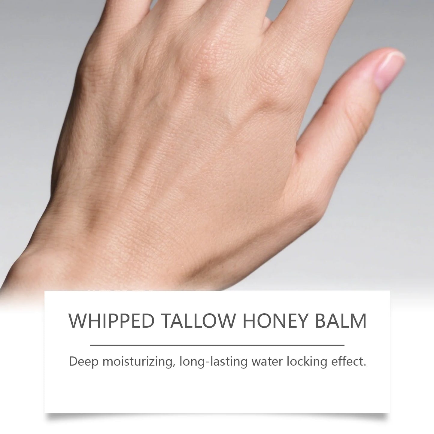 Whipped Tallow Honey Balm Deep Moisturizing for Dry Cracked Skin Non-Greasy Body Butter Brightening Tightening Face Cream Care
