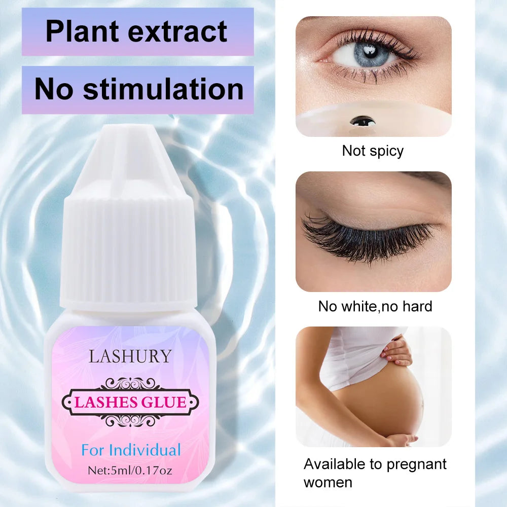 A1 Customized Shampoo Cleanser Private Label Your Name Brand Individual No Allergy Eyelash Glue Logo Adhesive Custom