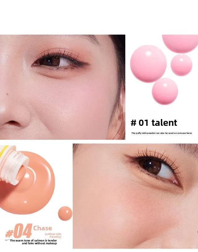 Judydoll Natural Flushed Liquid Blush - Brightening Glow Cheek Tint for Radiant Blurring Effect