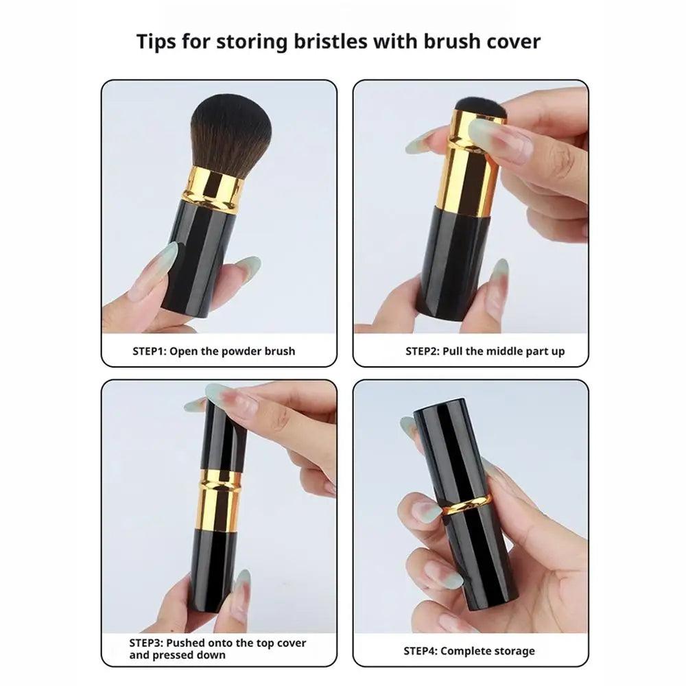 Professional Makeup Brushes Retractable Blusher Powder Foundation Face Concealer Kabuki Makeup Brush Cosmetic Tools