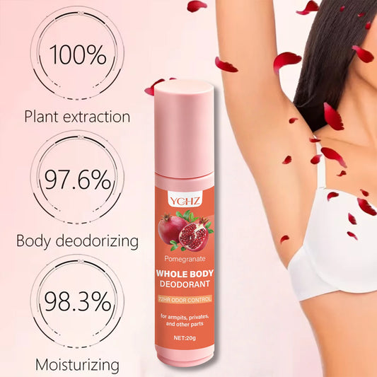 Women's Private Perfume - Pomegranate and Peach Fragrance, 72-Hour Deodorant, Long-Lasting Glycerin Moisturizing Body Lotion, Non-Greasy Formula, Suitable for All Light Beige Skin Types