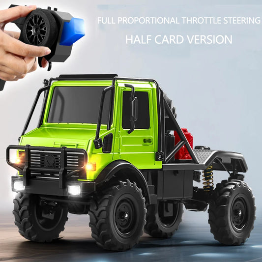MN333 RC Car Unimog U4000 2.4GHz 1:18 4WD Full Proportional Throttle Steering Off-Road Vehicle Toy Gift Boy