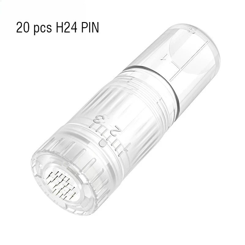20Pcs 0.25mm Needles Cartridges 3ml Solution Bottle Adjustable Liquid Output Replacement Needle For Dr Pen H3/H5