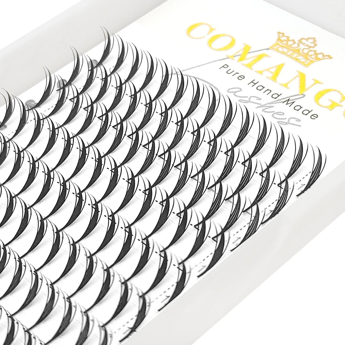 CoMango Comic Spire Lashes Light Luxury Manga Feather Shape Premade Fans Lash Russian Volume W Shaped Eyelash Extensions