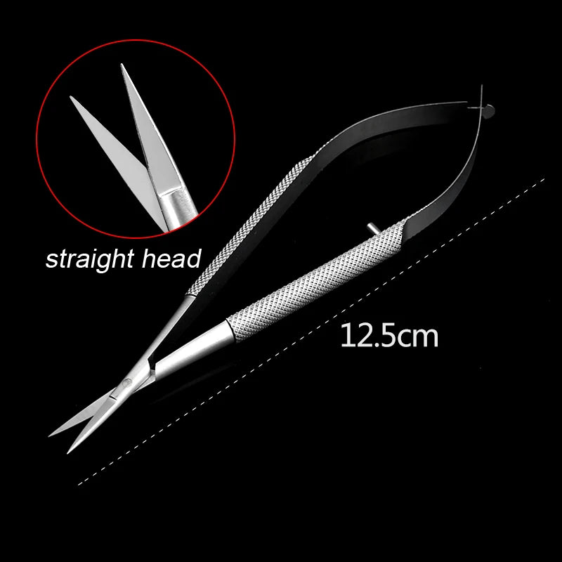 1pcs Corneal Scissors Micro Surgical Vannas Titanium Stainless Steel  Micro Scissors