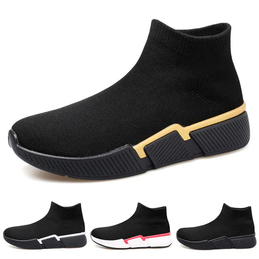 Men Sneakers Outdoor Running Shoes High Toe Casual Shoes Mesh Lace Up Breathable Athletic Tennis Shoes for Camping EU 39-47