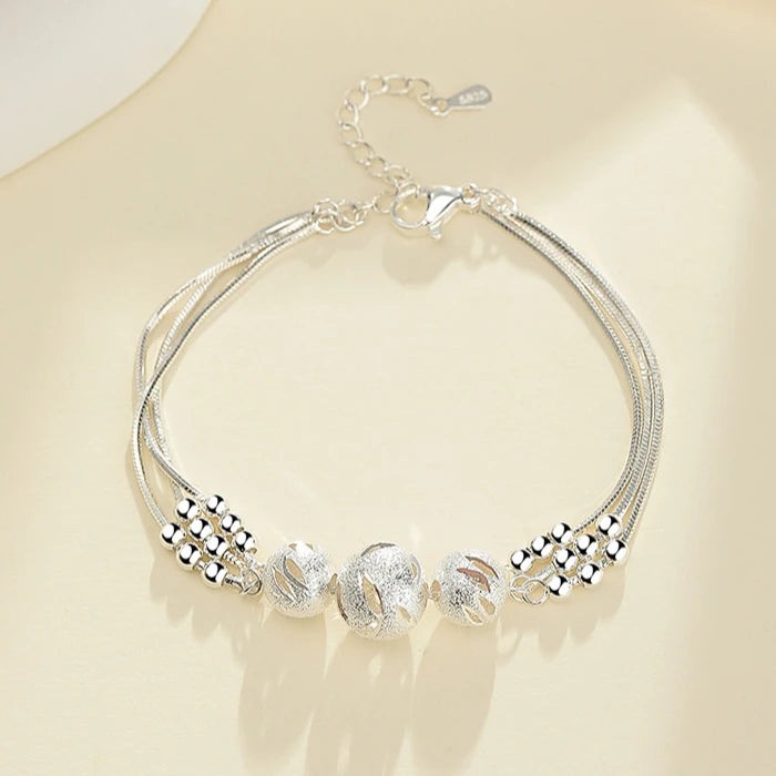 Charms 925 Sterling Silver Bracelets For Women Luxury Designer Heart Shape Adjustable Chain Bracelets Party Fine Jewelry Gifts