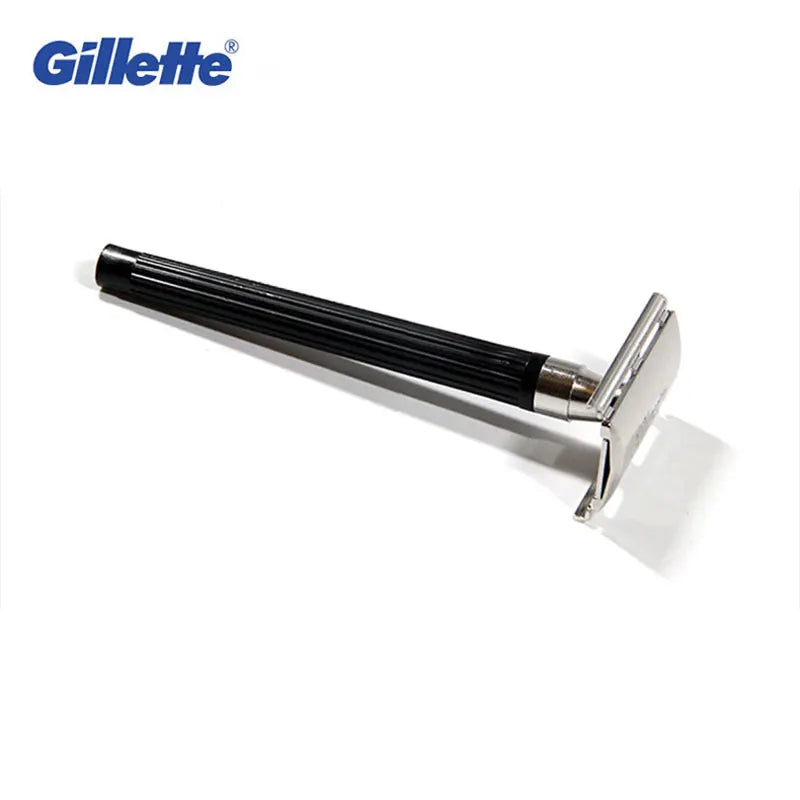 Gillette Super Blue Razor Men's Safety Manual Shaver Stainless Steel Blades Face Beard Hair Removal Classical Shaving Machine