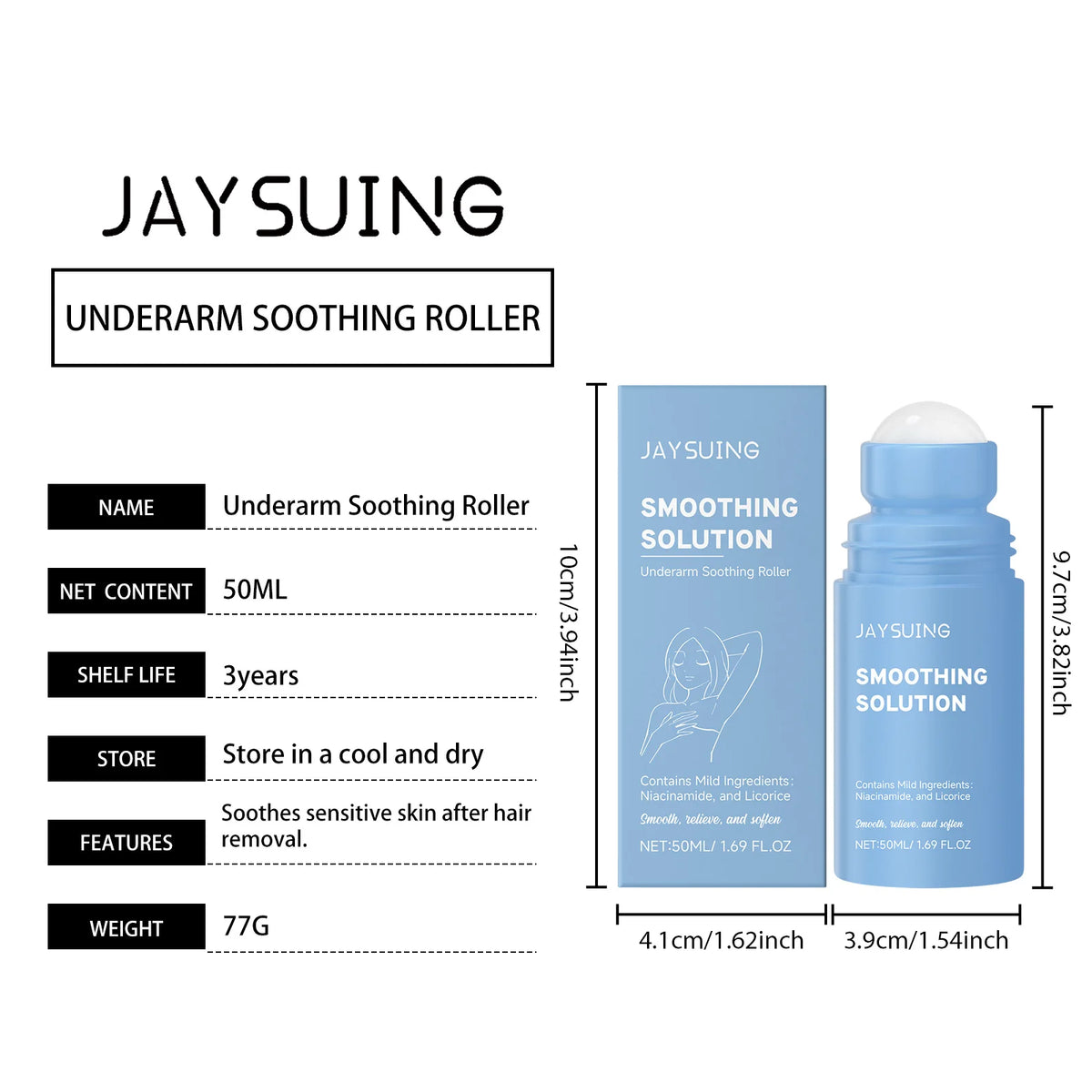 After Hair Removal Cream Moisturizing Relieve Armpit Skin Pain Discomfort Reduce Redness Improve Dullness Repair Underarm Cream