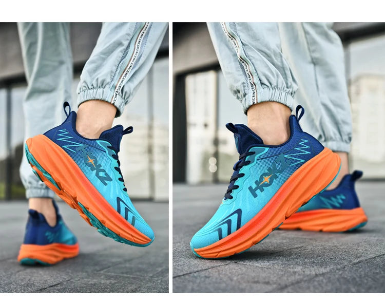 Men's Classic Cushion Running Shoes Hiking Walking Shoes for Women Gym Workout Lightweight Breathable Mesh