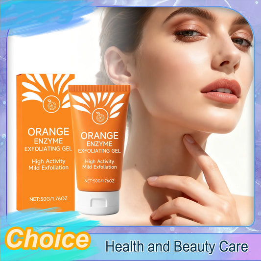 50g Orange Deep Cleansing Gel Deep Exfoliation Improve Skin Roughness Brighten Skin Tone Antioxidant Cleaning Facial Cleanser