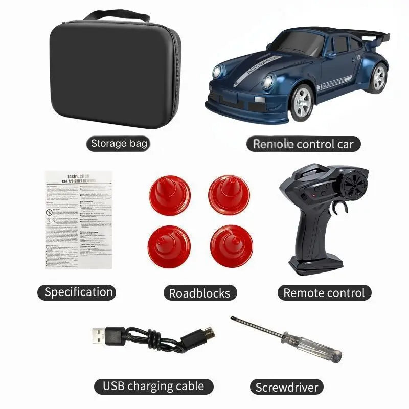 New Kf20 1: 64 Drift Rc Car Four Wheel Remote Control Car Racing Car Full Share Desktop Competition Toys Boys Perfect Gifts