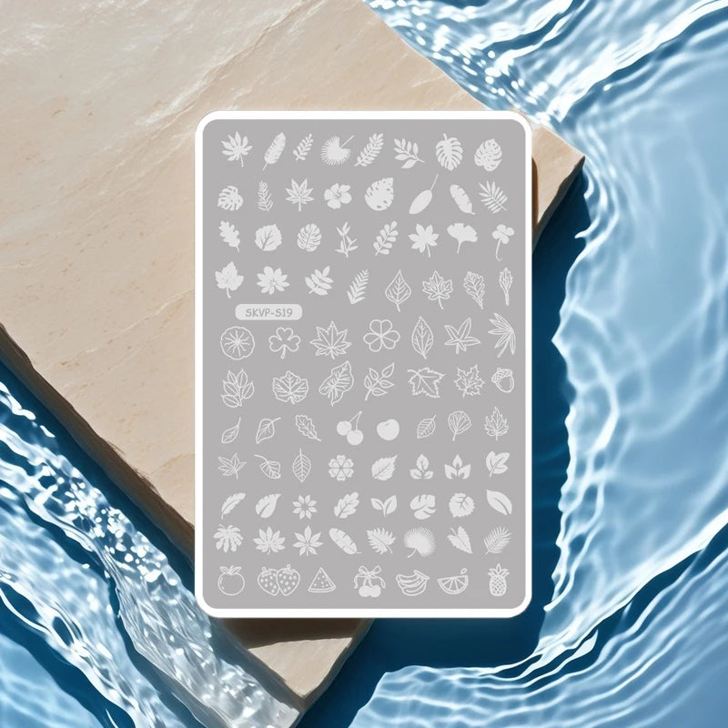 Nail Art Printing Template Cat pattern Line Drawing Gothic Butterfly Cartoon Cute For Nail Salon Nail Art Creative Hobbyist Tool