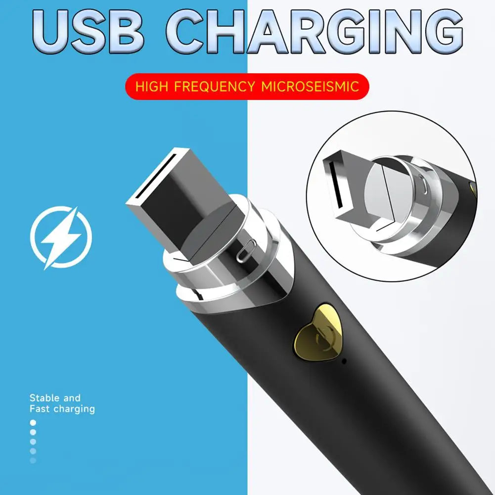 10 Gear Vibration Makeup Brush,Electric Makeup Brush USB Rechargeable Cosmetic Brush For Liquid Powder Blusher Concealer