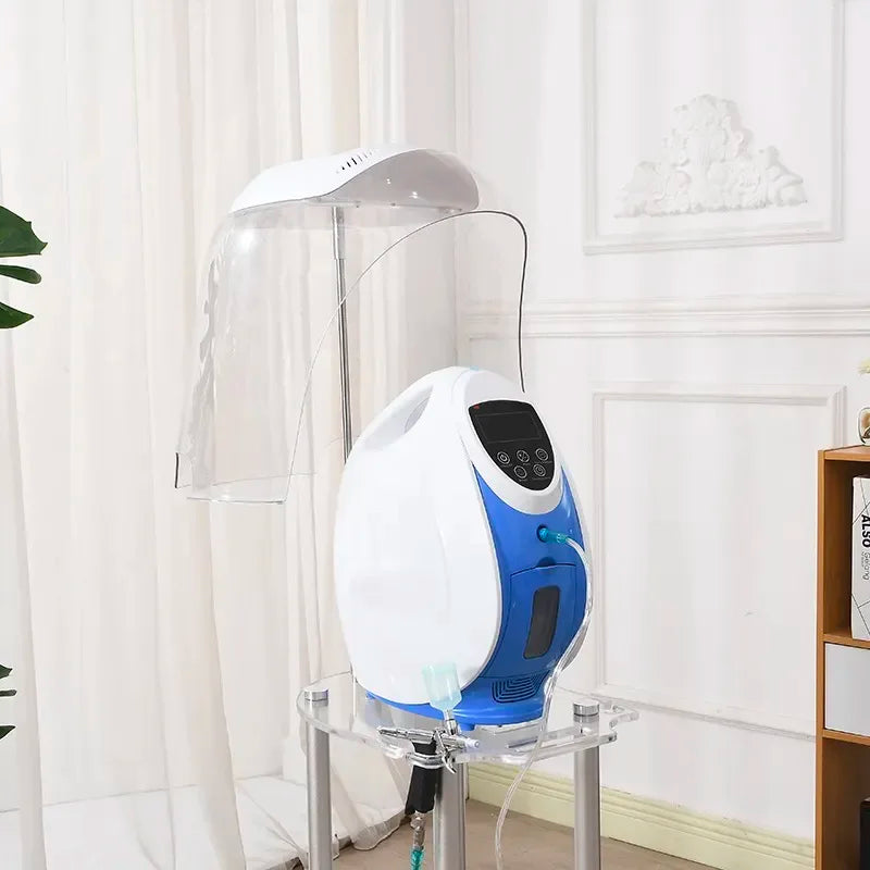 Korea O2toderm Oxygen Facial Machine Oxygen Skin Rejuvenation Spray Gun Anti Aging Oxygen LED Dome Therapy Beauty Machine