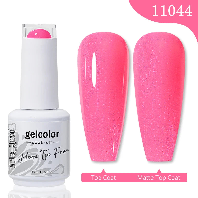 Arte Clavo Spring Summer Gel Nail Polish Gorgeous Color 15ml Semi Permanent Soak Off UV LED Gel Nail Art DIY Design Varnishes
