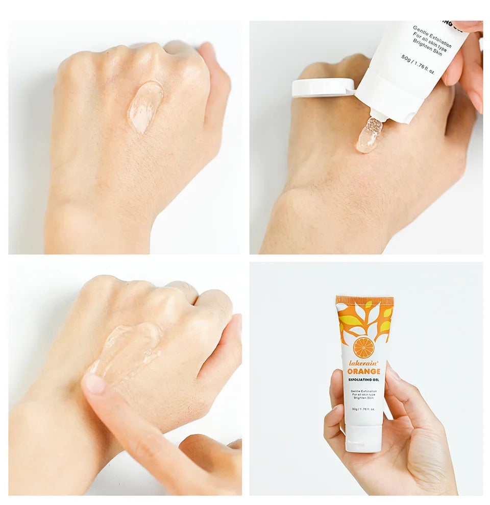 50ml Orange Exfoliateing Gel Dead Spot Remover Brighten Peeling Gentle Repair Scrub Whiten Hydrating Moisturizer Women Skin Care