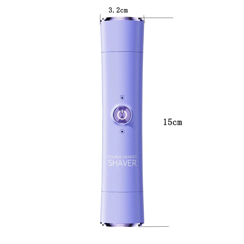 Electric Shaver for Woman Double Head Dual Purpose Female Razor Body Epilator Leg Underarm Bikini Electric Hair Remover Trimmer