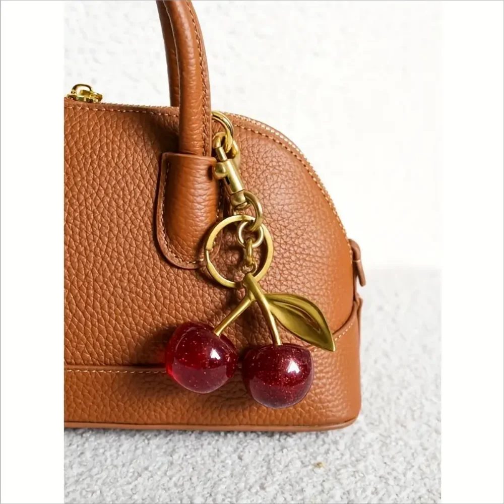 2 Styles Of Cherry Pendants Suitable For Coach Bags Women's Handbags, Shoulder Bags, And Keychain Accessories Bag Accessories