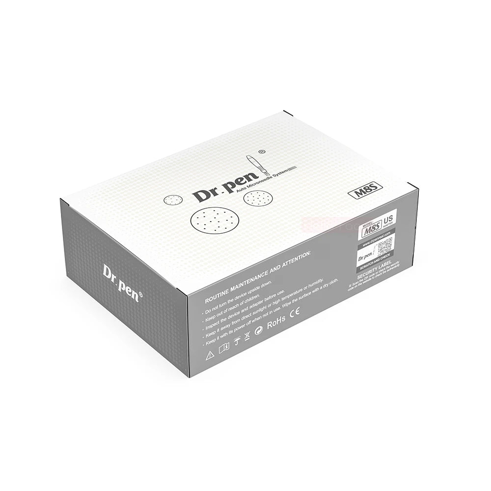 Authentic Dr. Pen M8S Microneedling Pen – 0.25mm Needles, 6 Speeds, Battery Display, Anti-Backflow Cartridges