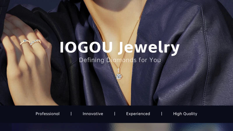 IOGOU Real Gold Moissanite Twisted Hoop Earrings 10k Yellow Gold Wedding Engagement Earrings StudS for Women Certified Jewelry