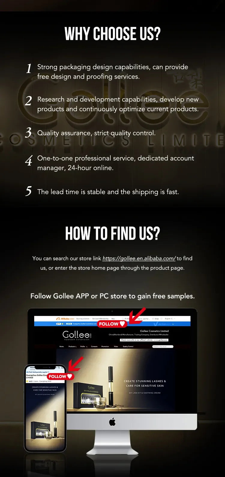 Gollee 0.5s Fast Dry Latex-free Lash Glue No Irritation Bonder Lash Extension Glue 15ml Bonder and Primer Clean Lash Supplies