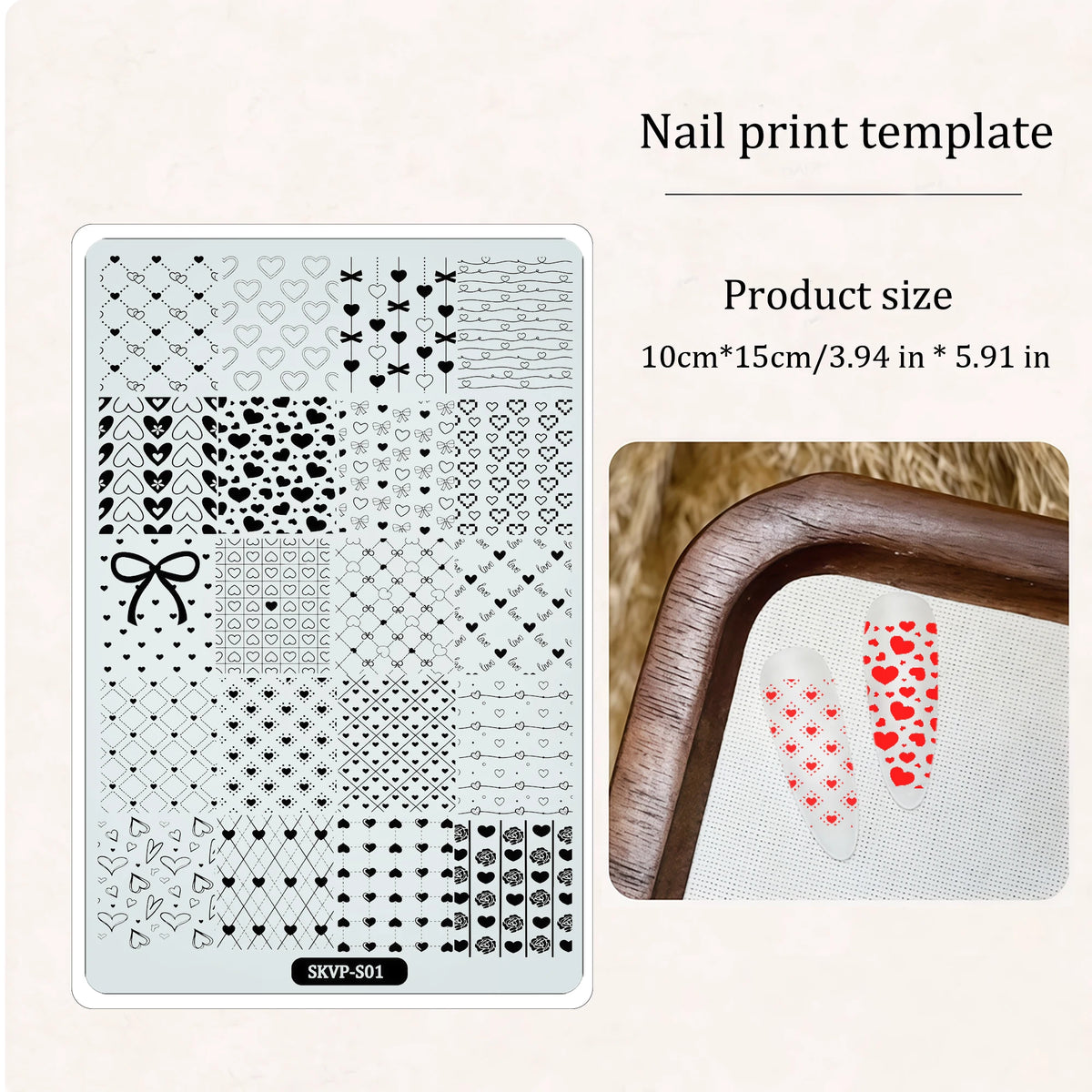 Nail Art Printing Template Cat pattern Line Drawing Gothic Butterfly Cartoon Cute For Nail Salon Nail Art Creative Hobbyist Tool