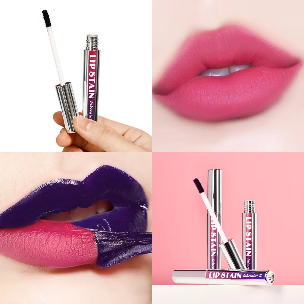 Long Lasting Waterproof Peel Off Lip Stain Lip Tint Transfer Proof Non-stick Cup Matte Reveal Lip Stain Cosmetics for Women