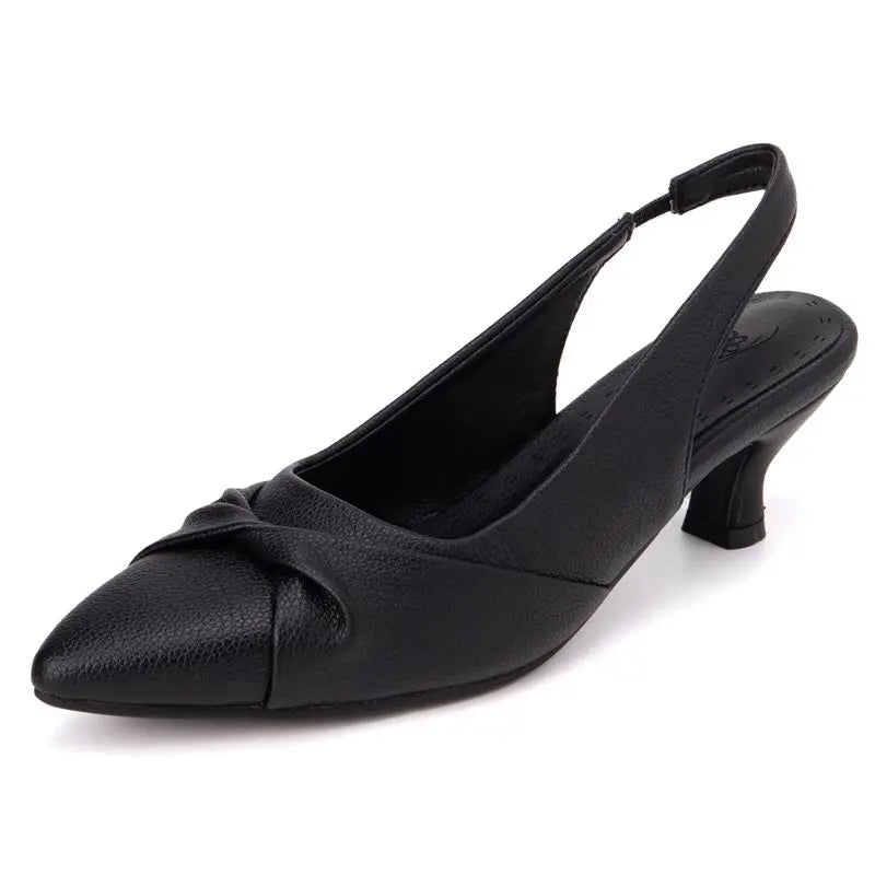 REAVE CAT Brand Women Sandals Pointed Toe Small Heels 4.5cm Strap Bowknot Size 51 52 53 54 Soft Daily Shoes Summer