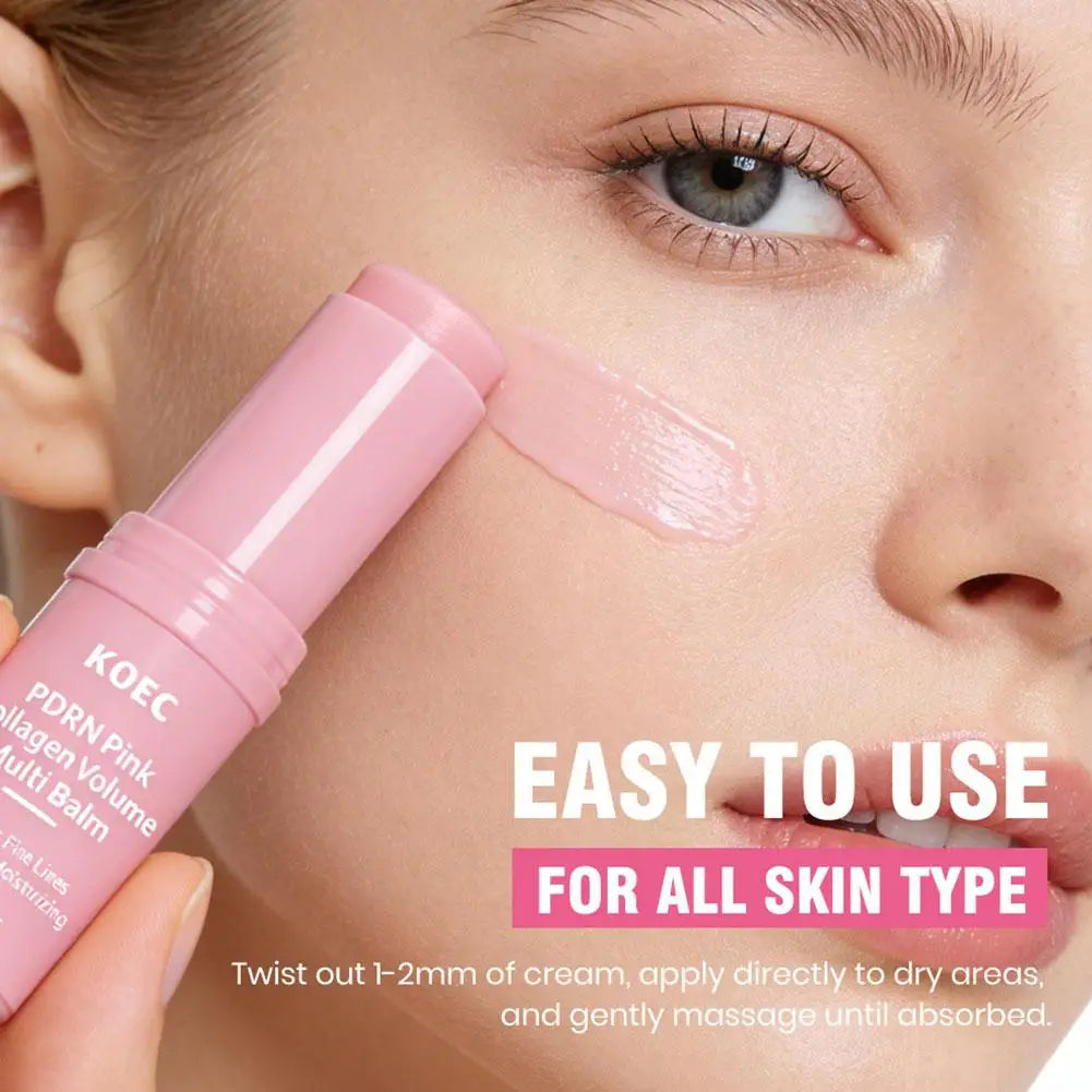 White Truffle & PDRN Pink Collagen All-in-One Serum Stick, Glowy Anti-Aging, Fade Fine Lines, Firming Enhance Skin Elasticity