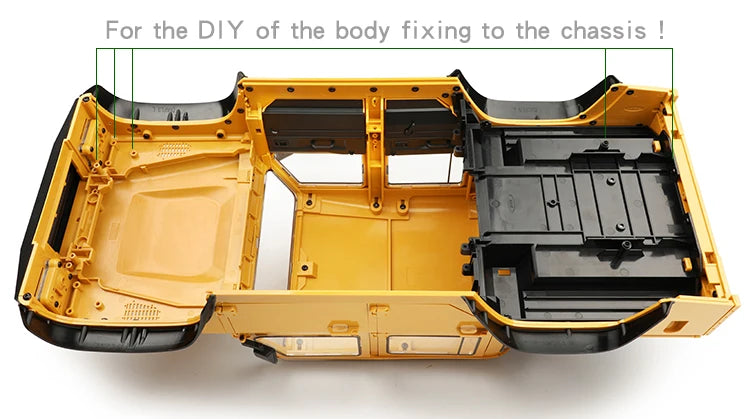 RCDream RD110 Pickup 313mm Hard Body Car shell DIY Version For 1/10 Axial SCX10 III SCX10 II 313mm Scale Crawler DIY Upgrade