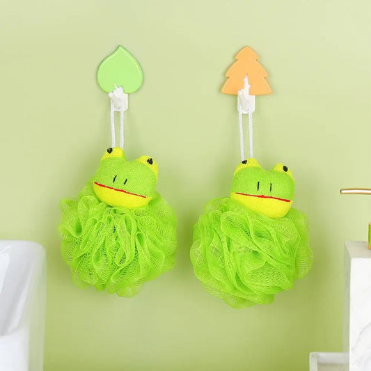 Bath Sponges Animal Kids Loofah Bath Pouf Mesh Animal Toy Bath Sponge Colorful Cartoon Body Scrubber Balls Shower Mesh for Kids