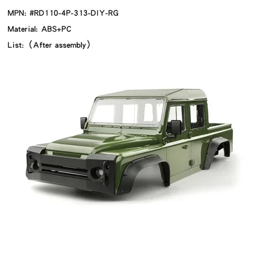 RCDream RD110 Pickup 313mm Hard Body Car shell DIY Version For 1/10 Axial SCX10 III SCX10 II 313mm Scale Crawler DIY Upgrade