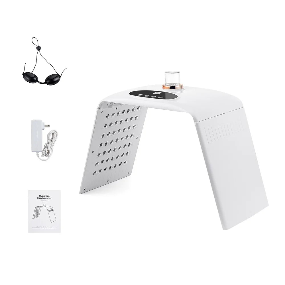 Foldable 7 Colors LED Photon Machine With 3 Levels Nano Spray Skin Moisturizing Face&Body Mask Beauty Salon Home Use Skin Care