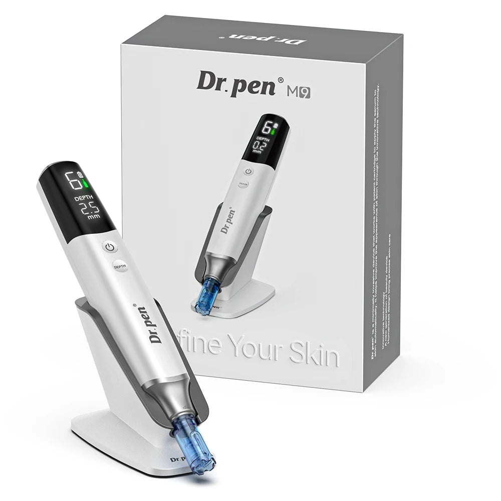 Dr Pen M9 New Series. It Is a Brand New Dr Pen, M9 With 18 Pin 2 PCS / Length 0.25 mm