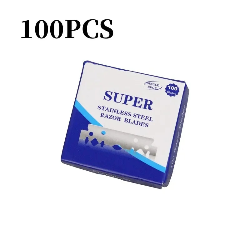 30/50/100/200pcs Single-sided Razor Blades Men's Safety Shave Shaving Manual Razor Blade Men Shaver Barber Blade Tool