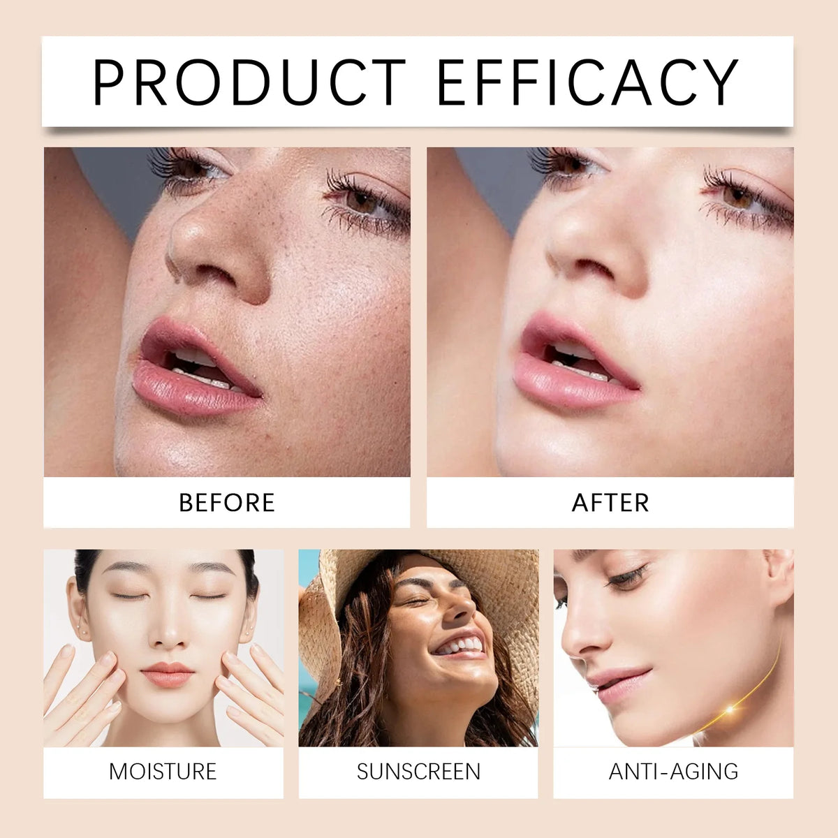 HOYGI Protective concealing foundation light matte mild moisturizing brightening sooth skin-fitting suitable for oily dry skin