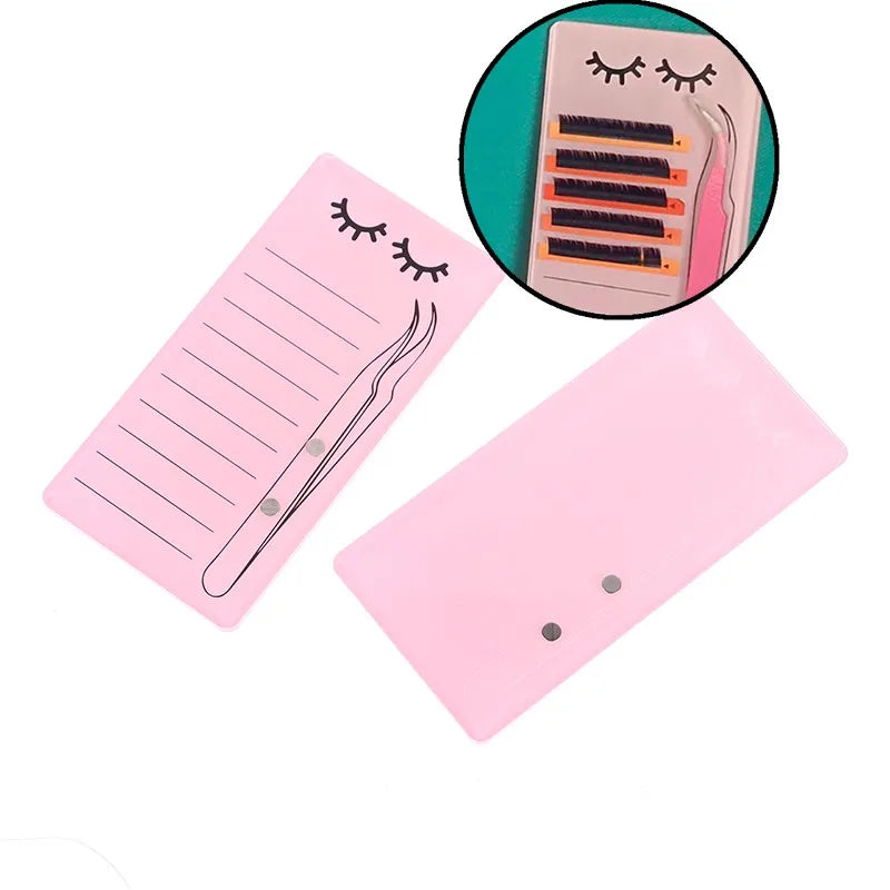 1pc Acrylic Novel Lashes Palette Holder Eyelash Display Board With Magnetic Design For Lash Tweezers Storage Makeup Tools