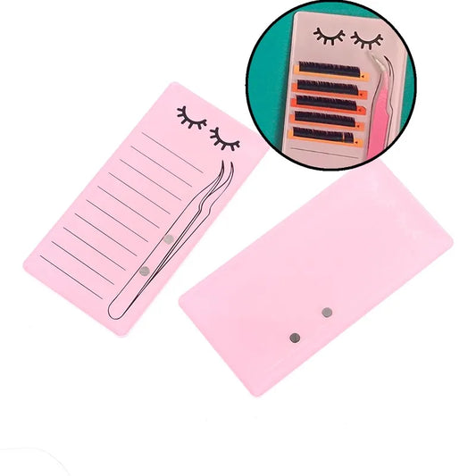 1pc Acrylic Novel Lashes Palette Holder Eyelash Display Board With Magnetic Design For Lash Tweezers Storage Makeup Tools