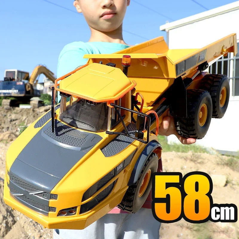 Double E E591 1/20 A40G RC Car Engineering Vehicle Kids Remote Controlled Articulated Dump Truck Toys for Boys Christmas Gifts