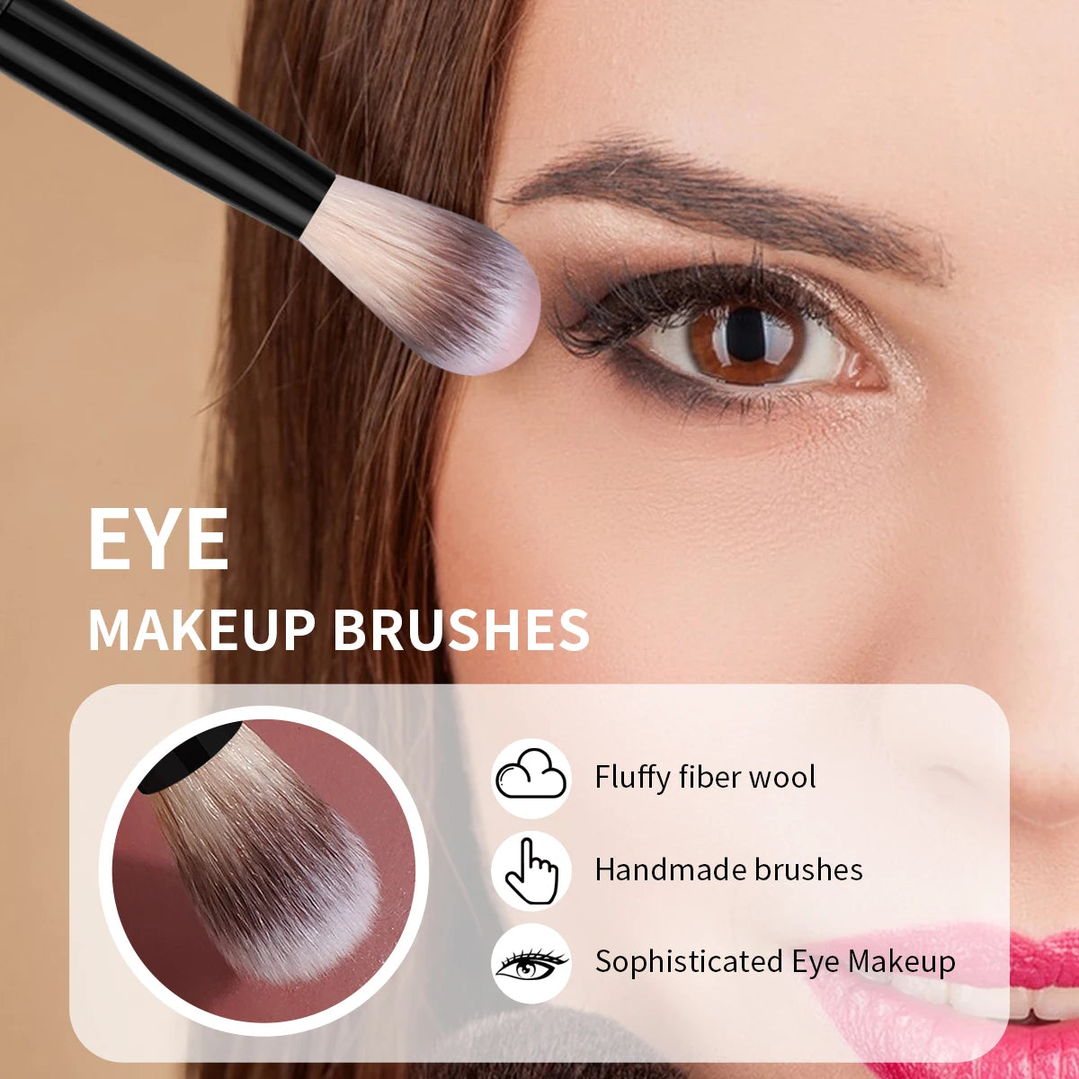 MAANGE 5pcs Eye Detail Makeup Brush Contour Brush Eyeshadow Brush Halo Dye Bbrush Beauty Tools Novice Makeup Brush Set Lady Gift