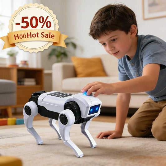 Small Electric Robot Dog Toy Mini size Electronic Pets DIY Installation Imitates Animals Children's Educational Toys