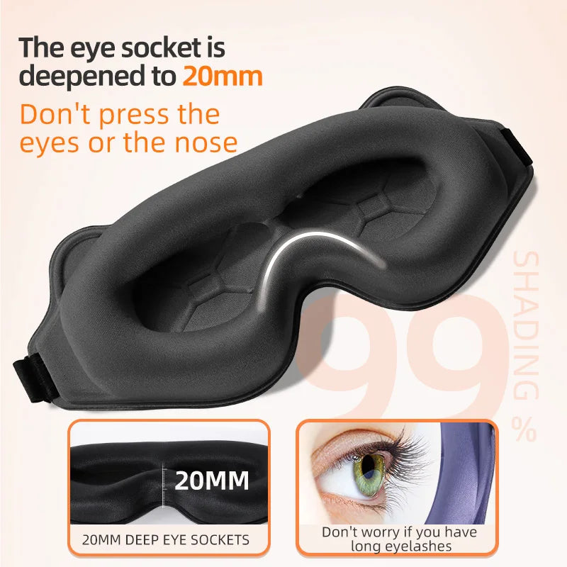 Sleeping Mask Eyepatch Blindfold Light Travel Eye Mask for 3D Sleeping Mask Slaapmasker Night Sleep Patch Portable Eyemask Pad