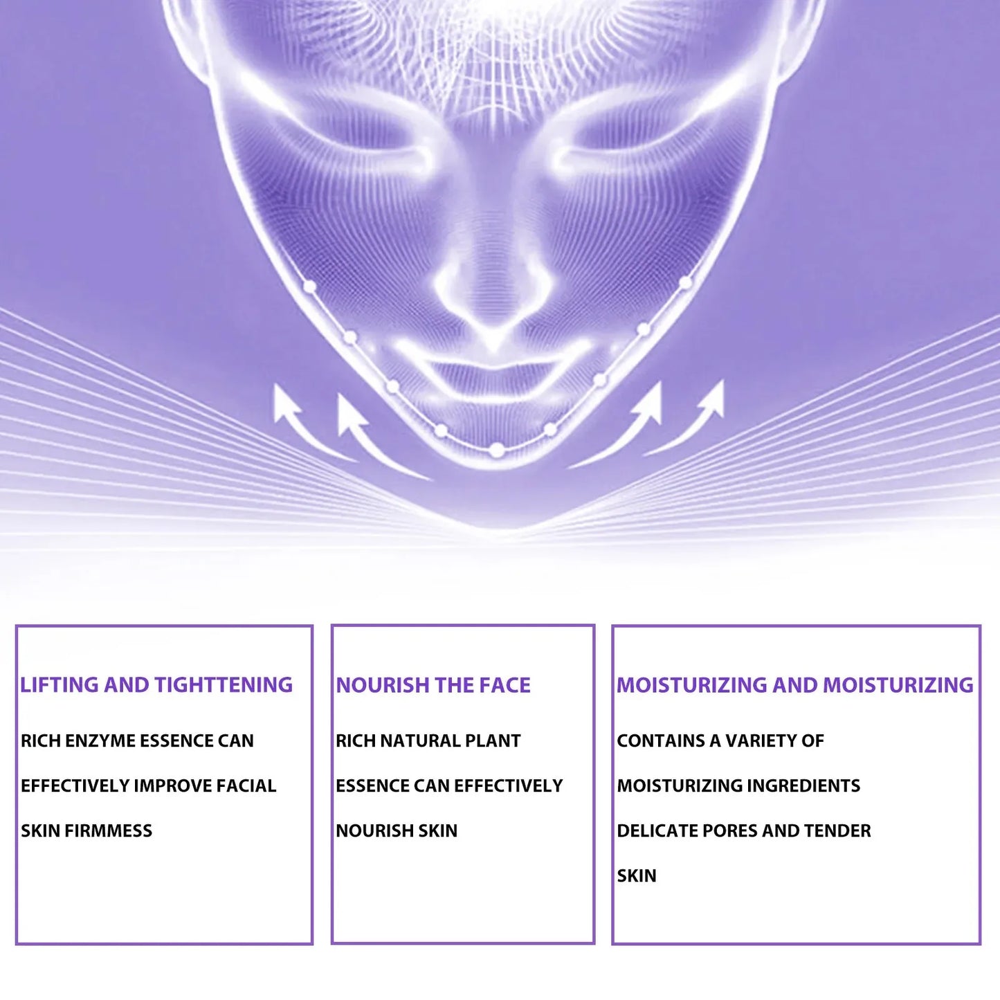 V-Shaped Firming Cream Double Chin W-rinkle Remover F-at B-urning Fade Fine Lines Tighten Nourish Face Lifting S-limming Cream