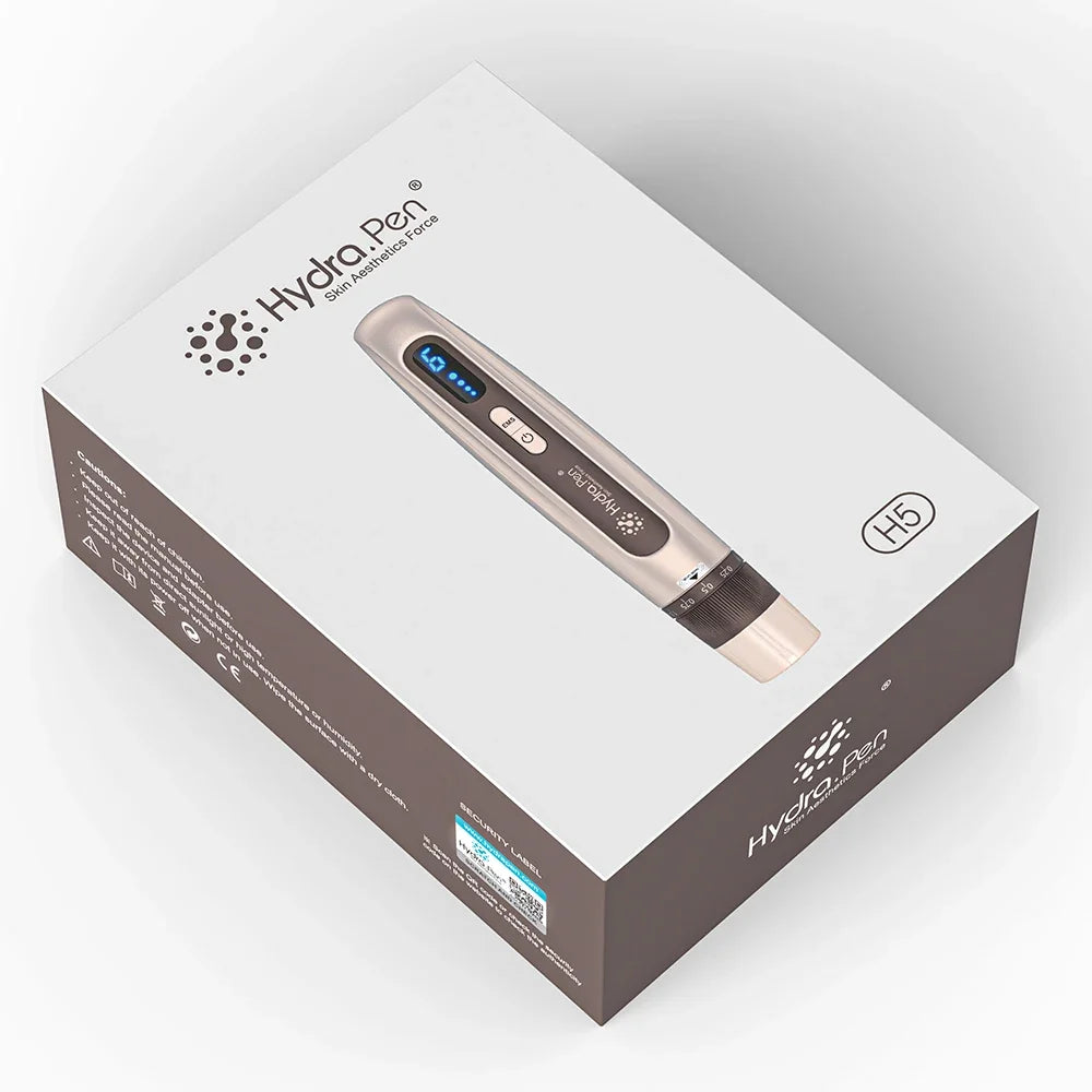 Latest 2 in 1 Microneedling Beauty Instrument Wireless Derma Pen H5 4 Pole EMS Microcurrent Skin Care 0.2MM