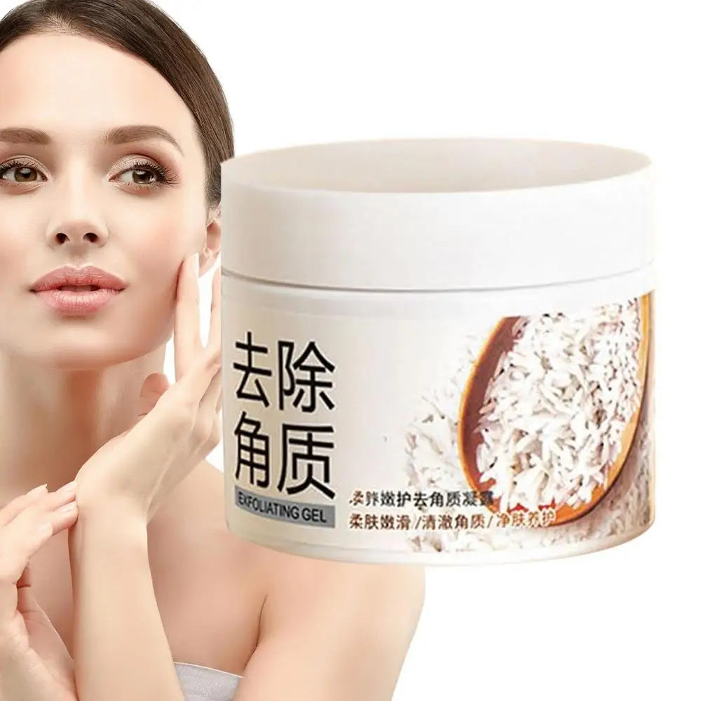 Exfoliator Facial Scrub Gentle Brightening Rice Cream And Gel Full Body Cleanser Scrub For Women Of Any Skin Type Moisturizing